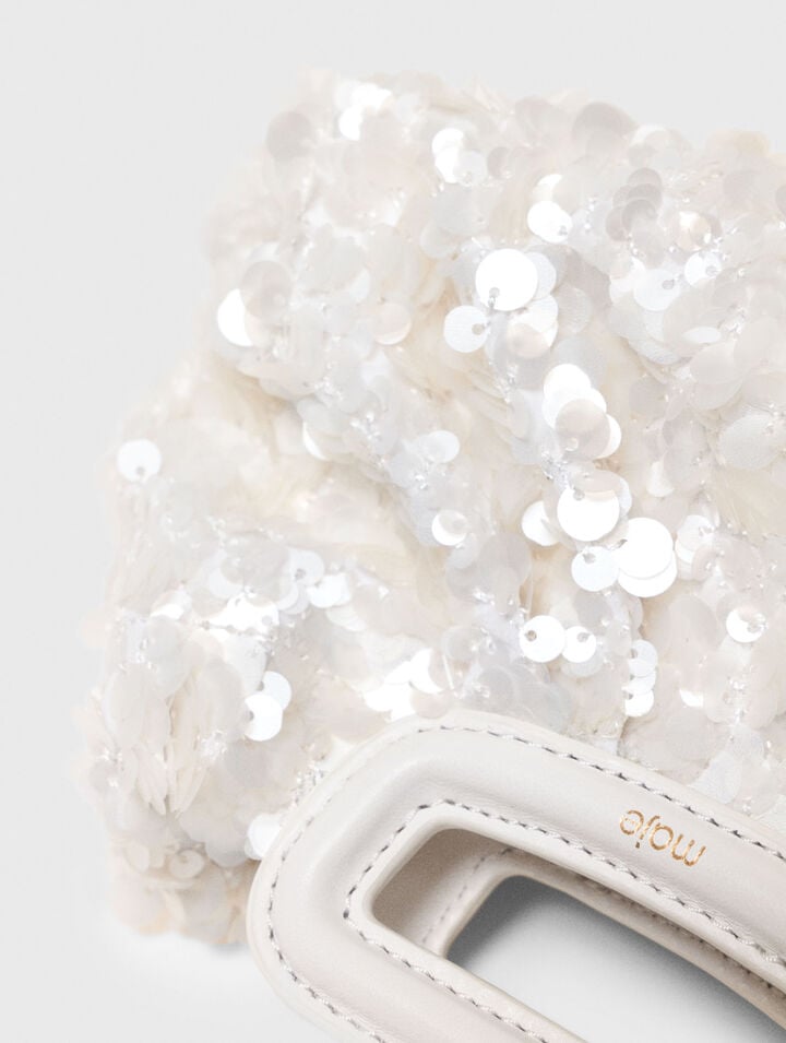 Sequin mini clutch