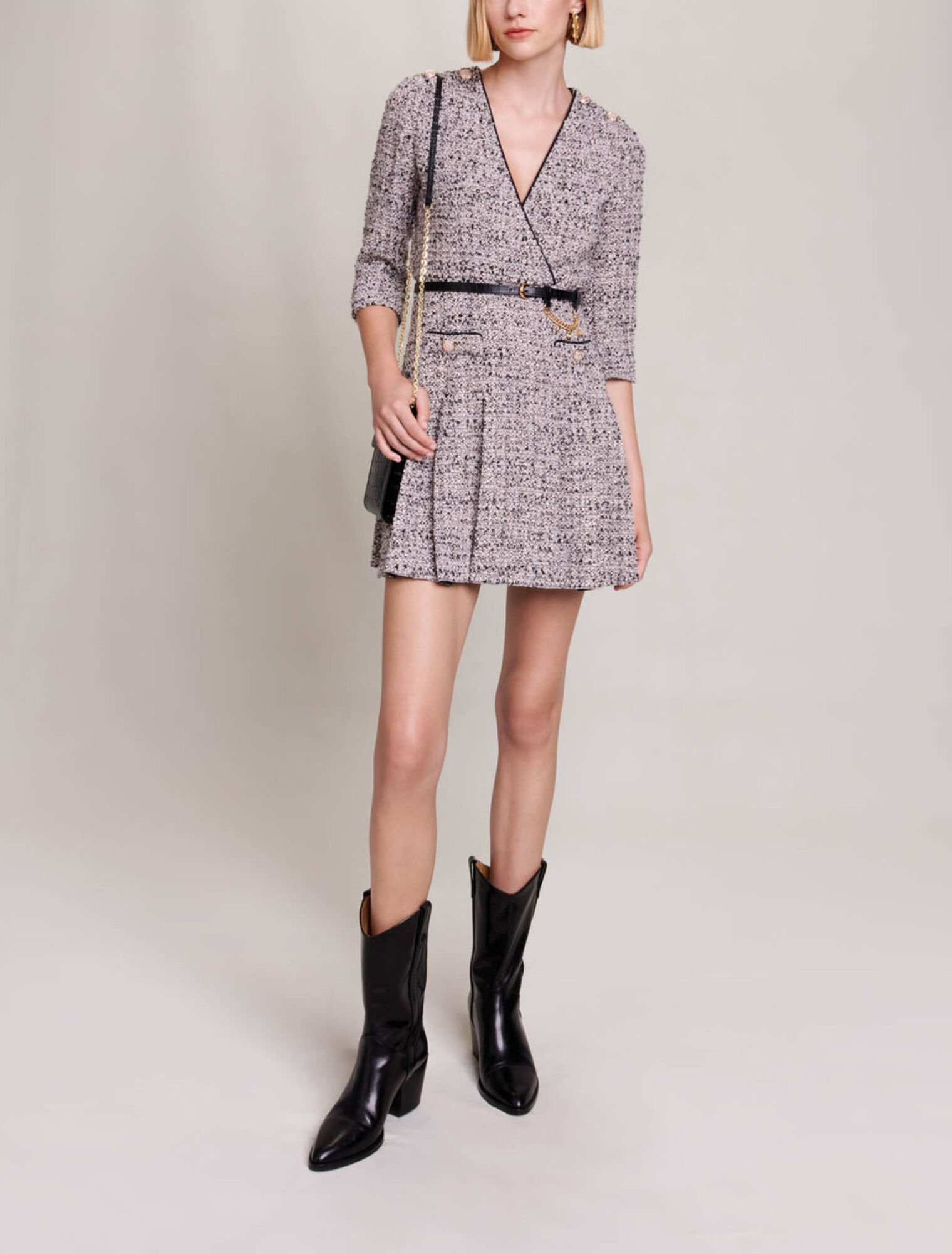 Short tweed dress