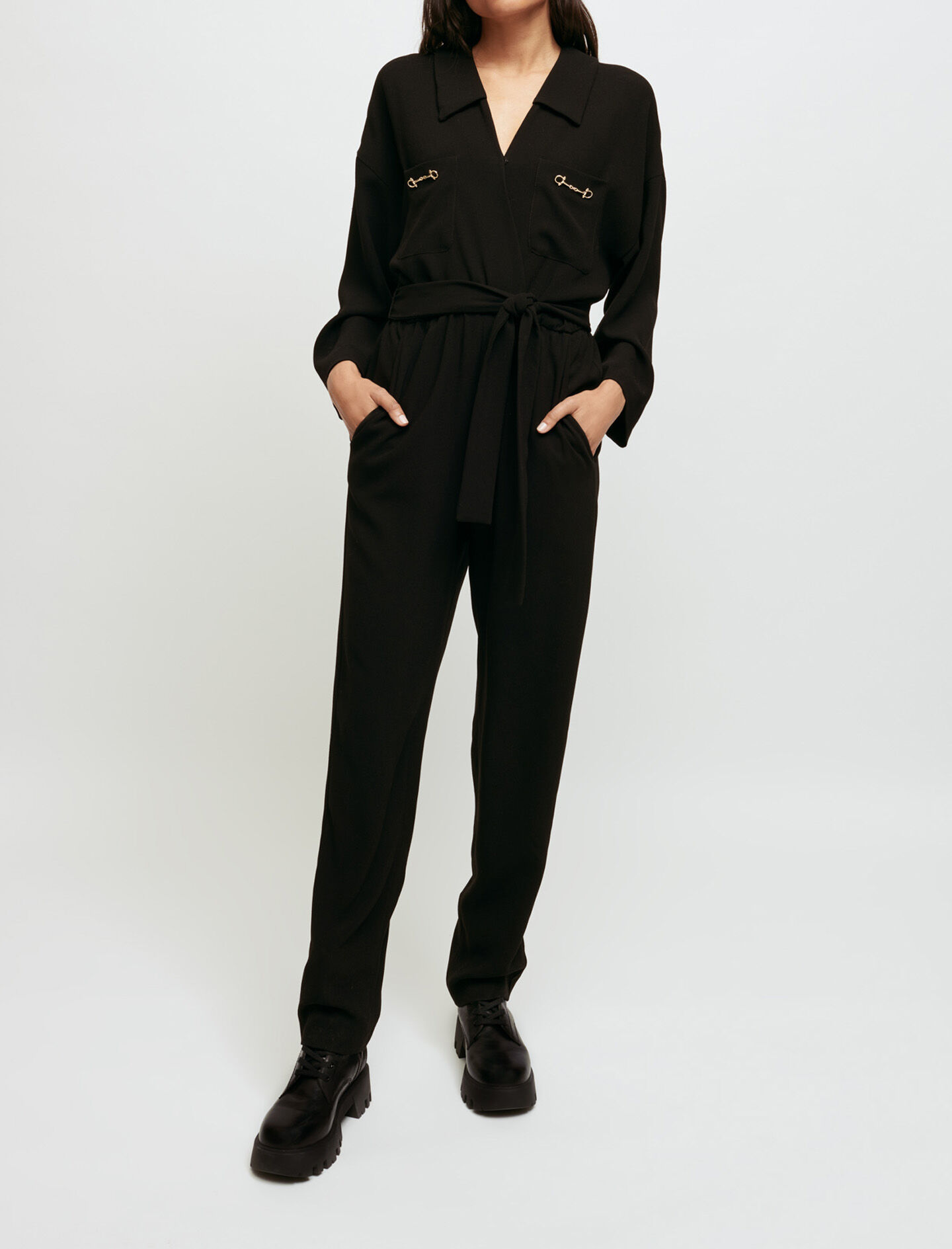 majeページ Rhinestone suit jacket Black / Gray For Women | Maje