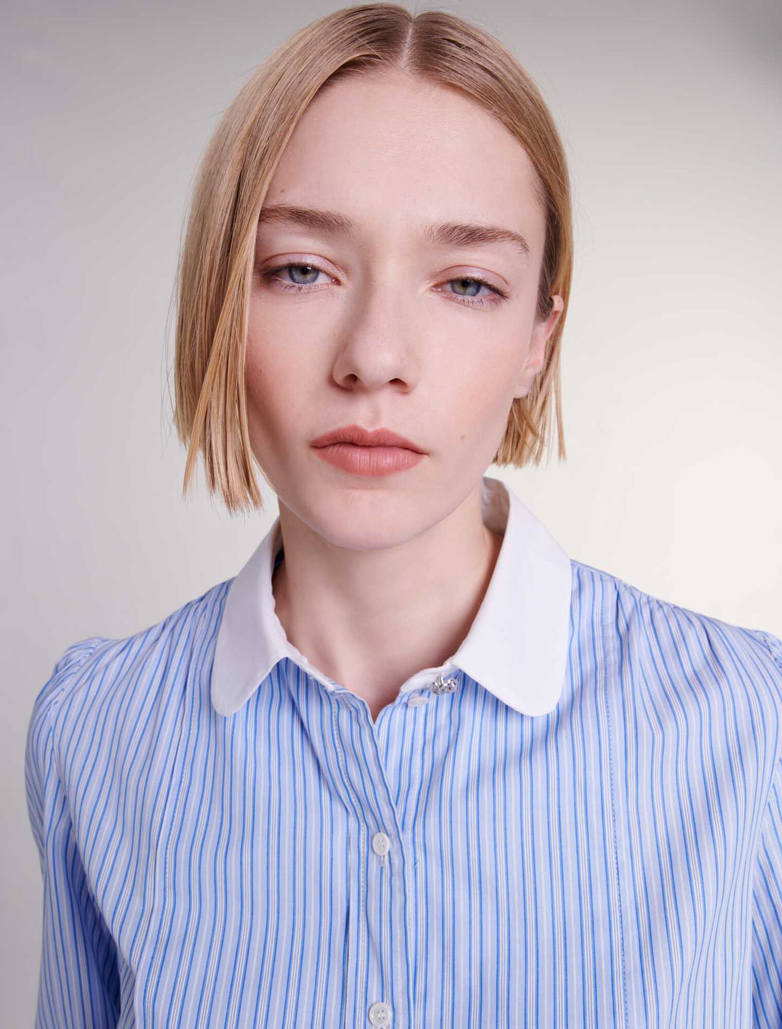 Contrast stripe shirt