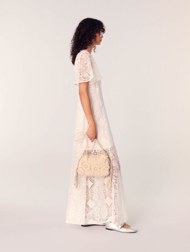 Crochet-knit mini Miss M bag