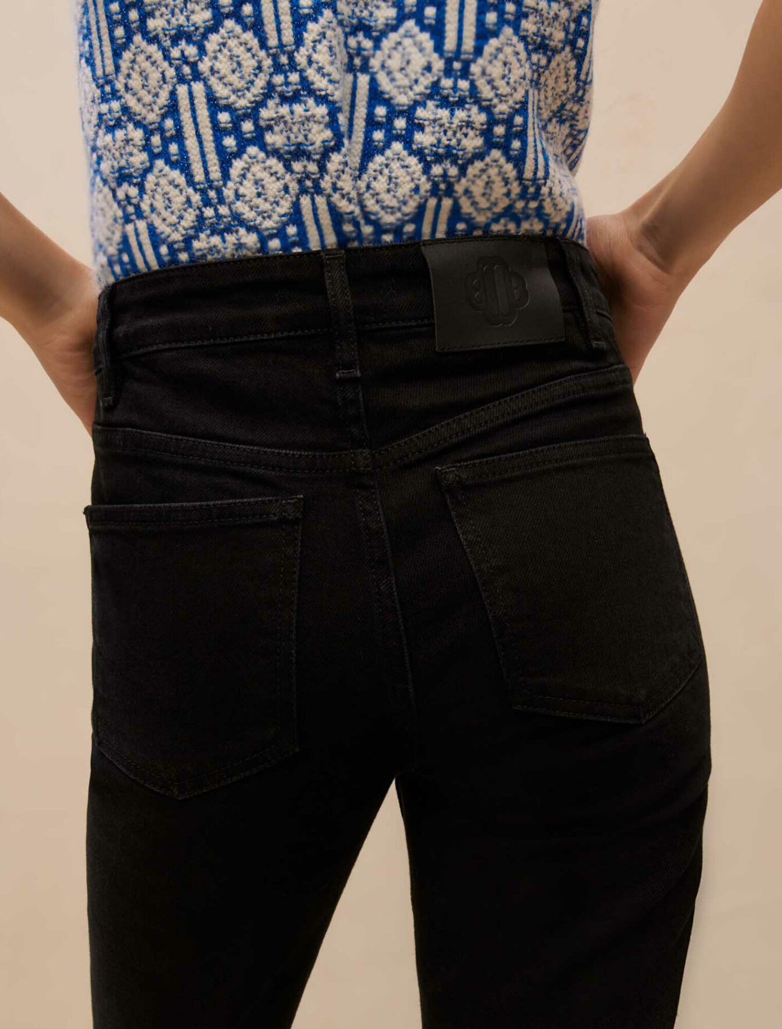 Black flared jeans