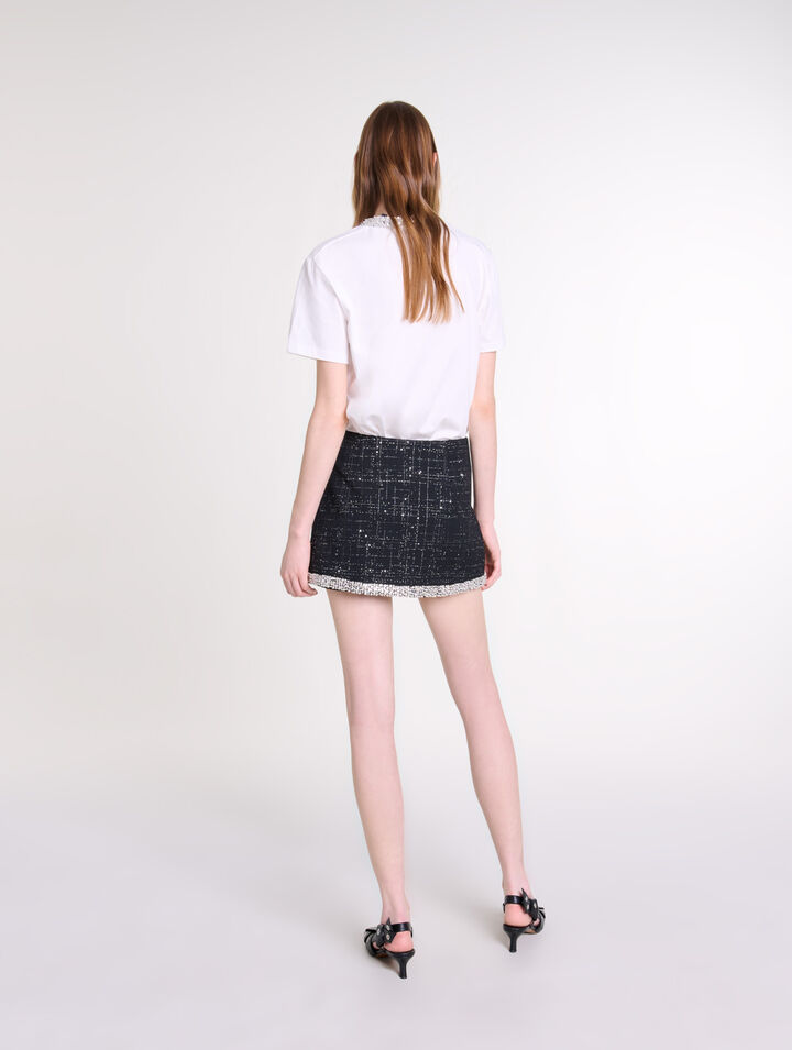 Sequinned skort