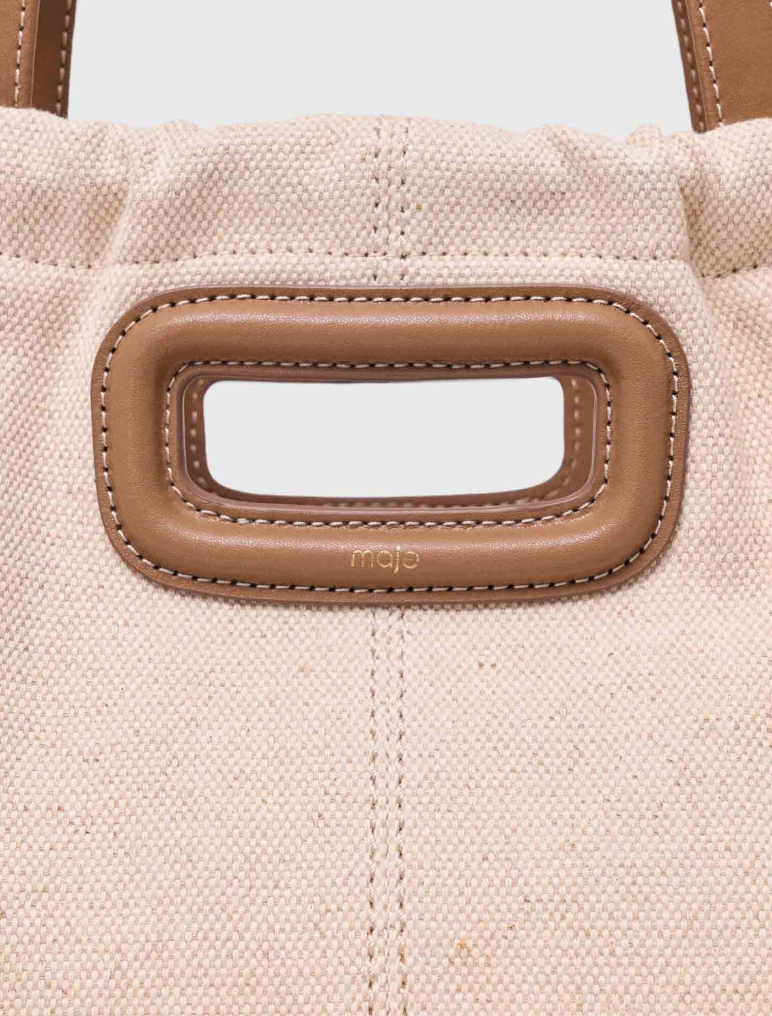 Milpli canvas and leather tote bag
