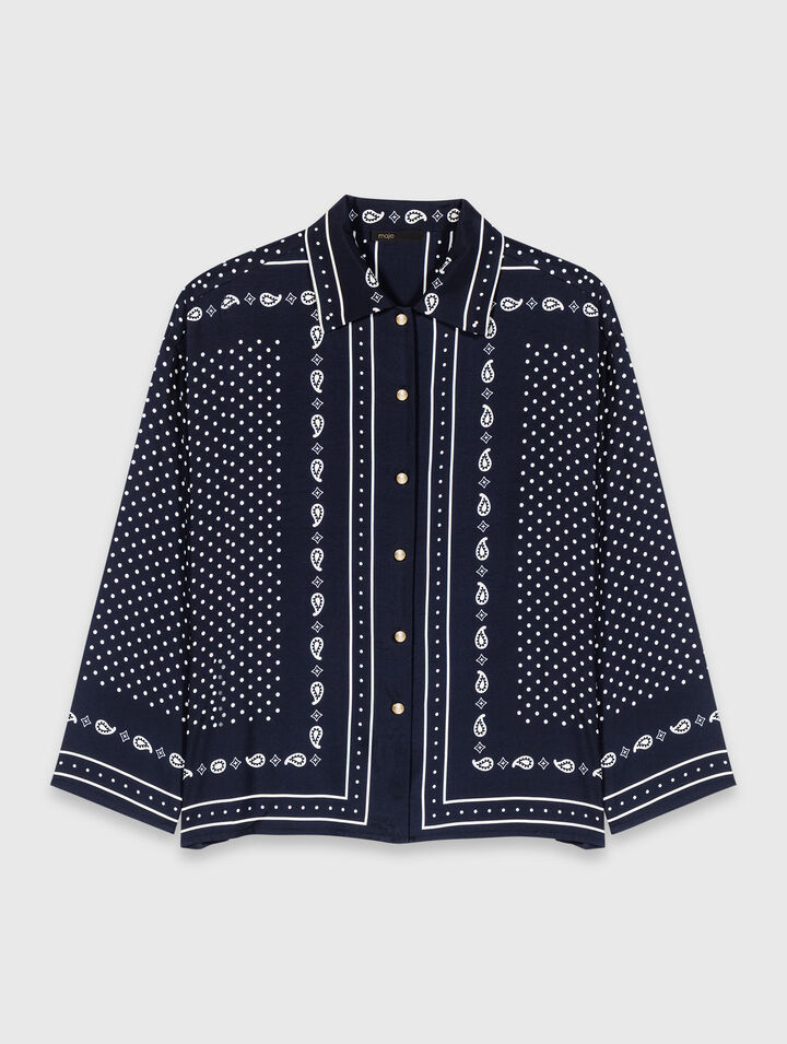 Flowing printed shirt