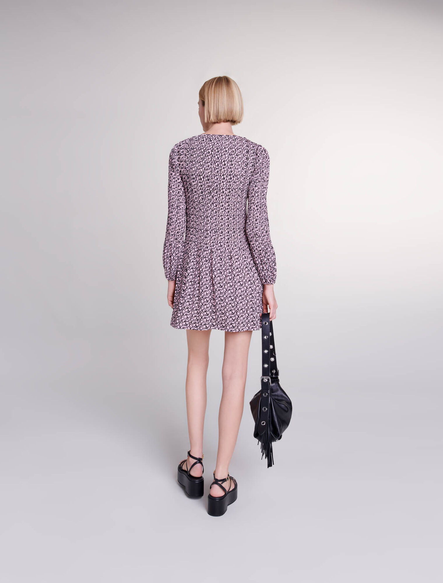 Short patterned dress