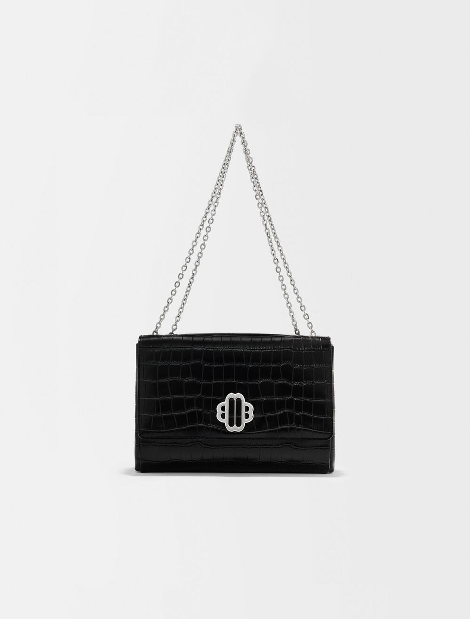 Leather bag with Clover logo
