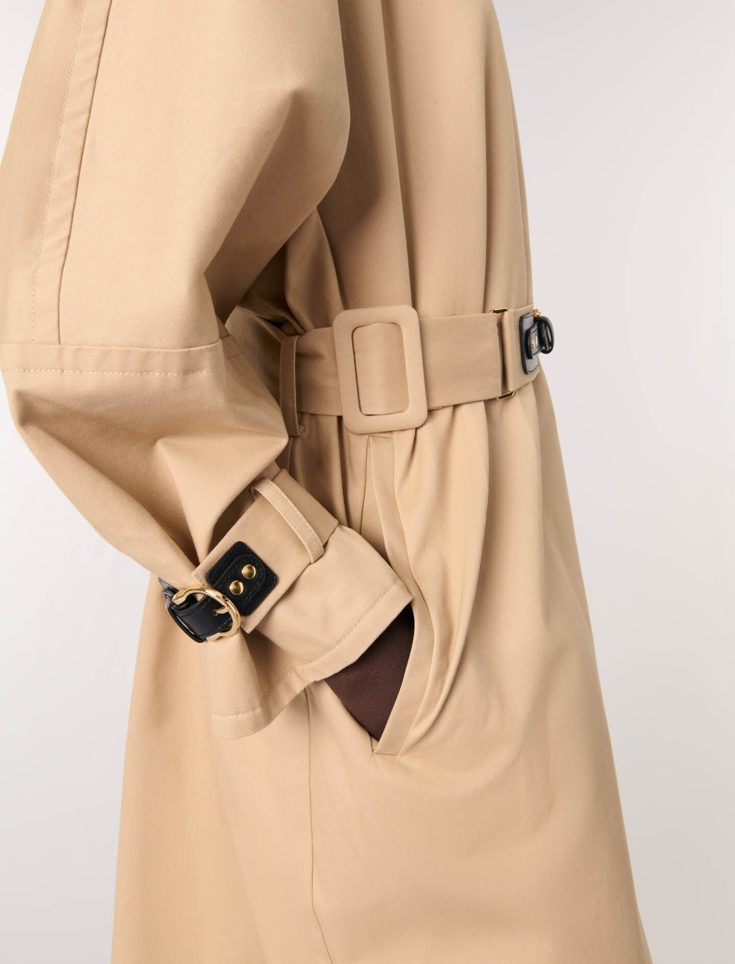Long trench coat Brown For Women | Maje