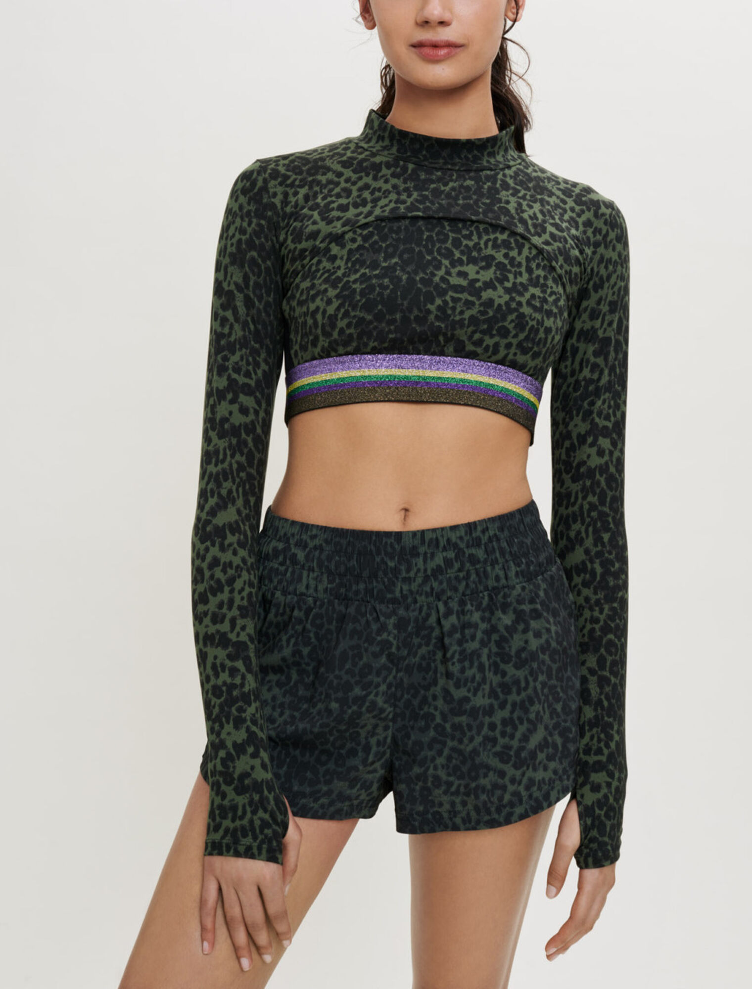 Printed running shorts