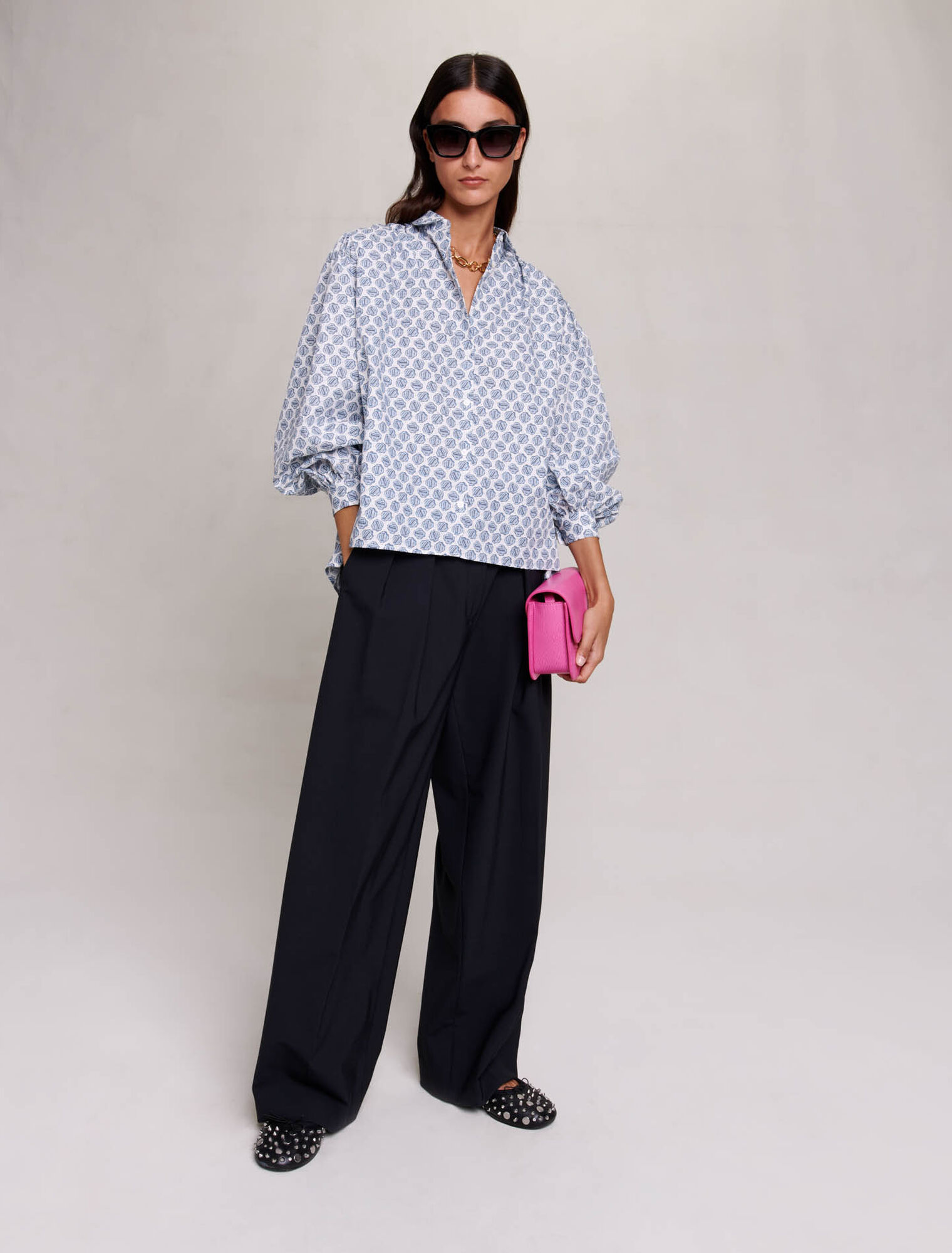 Monogram printed shirt