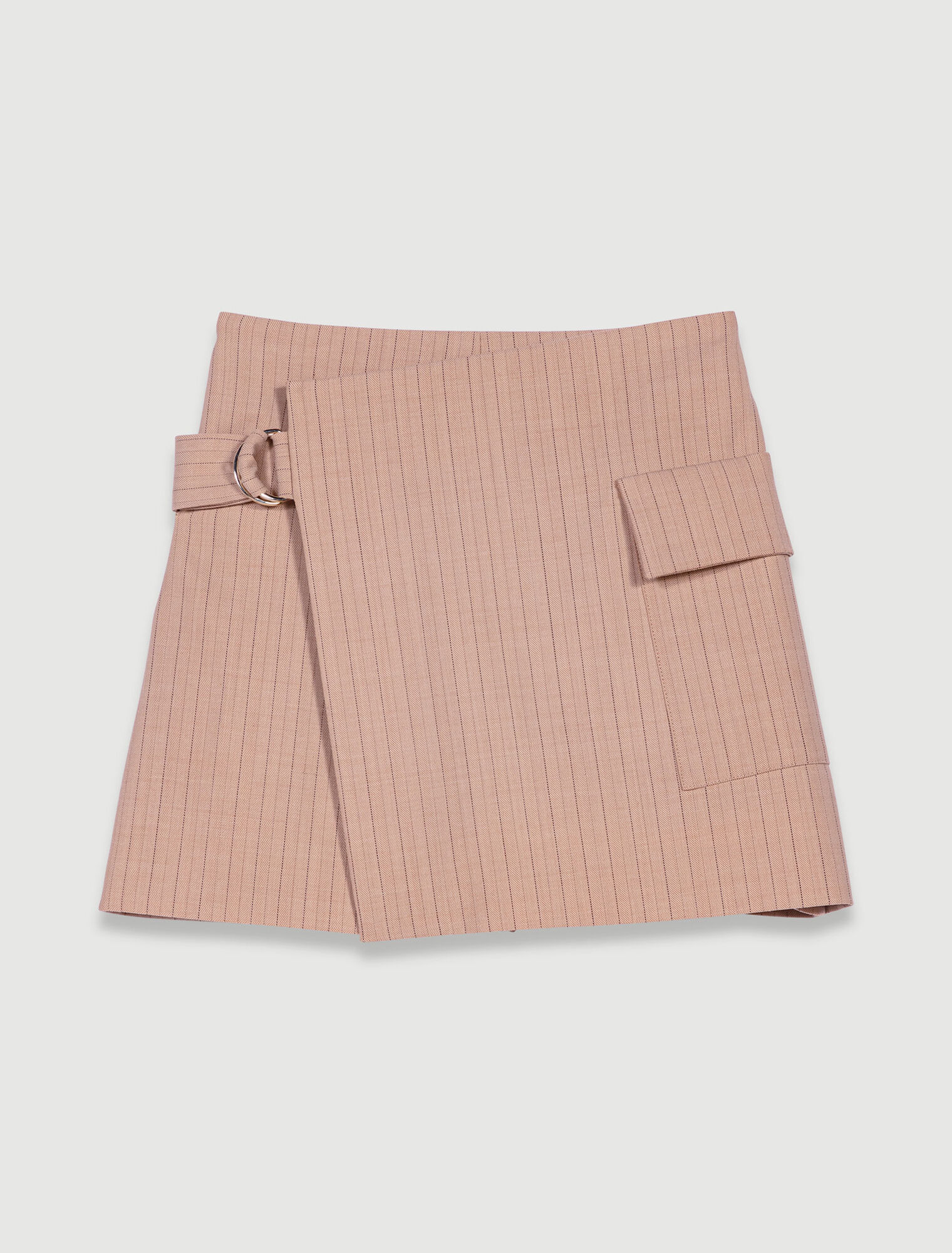 Striped layered effect shorts