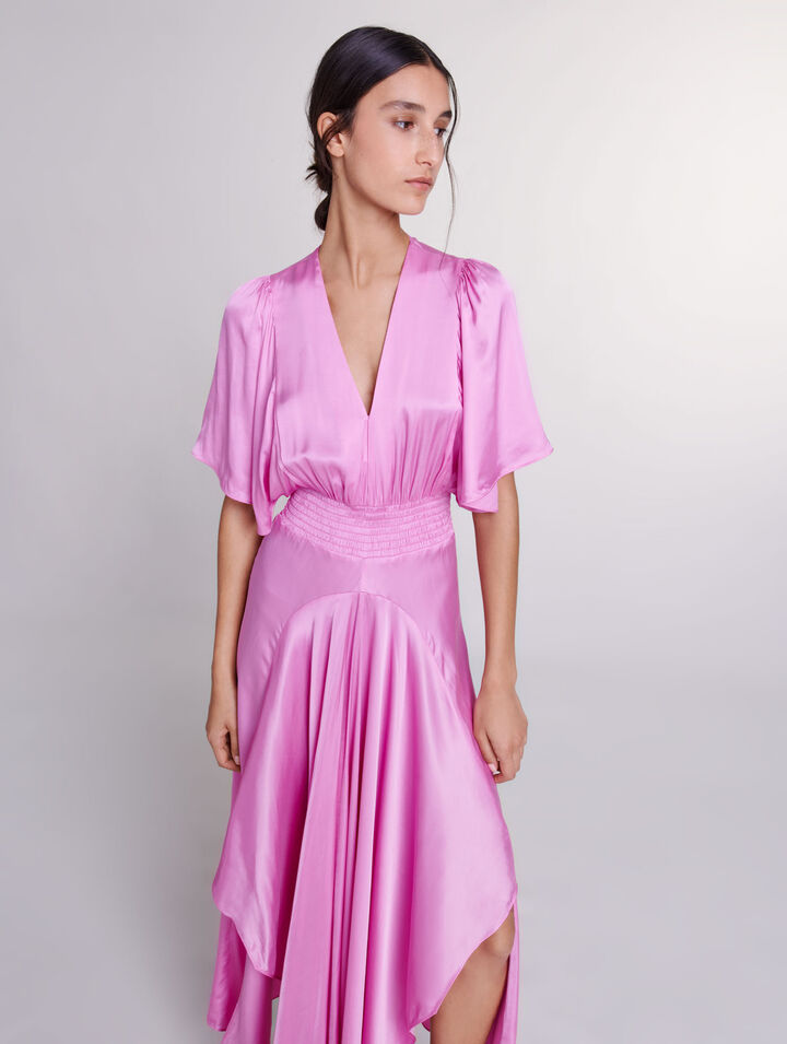 Satin-look maxi dress
