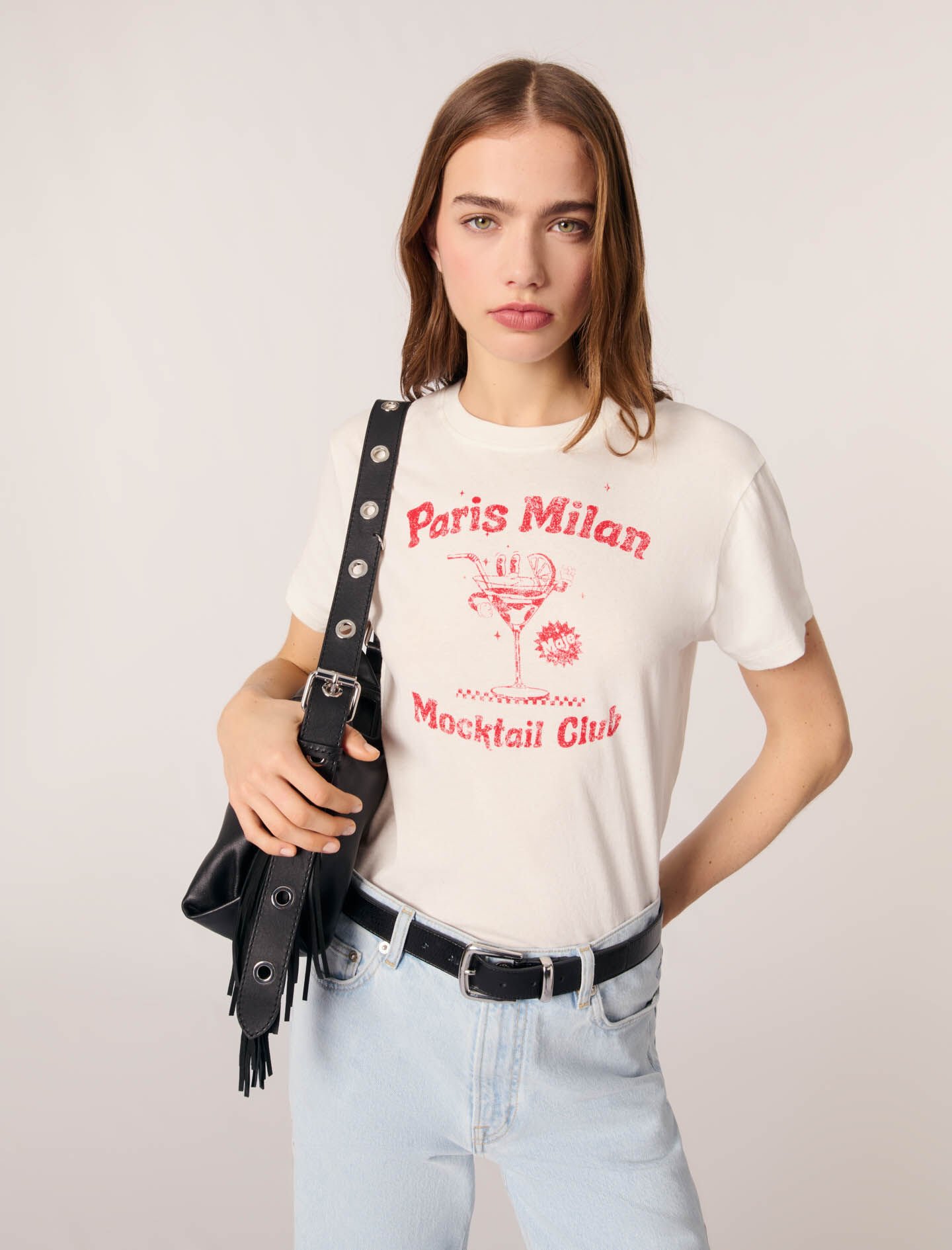 Paris Milan T-shirt White For Women | Maje