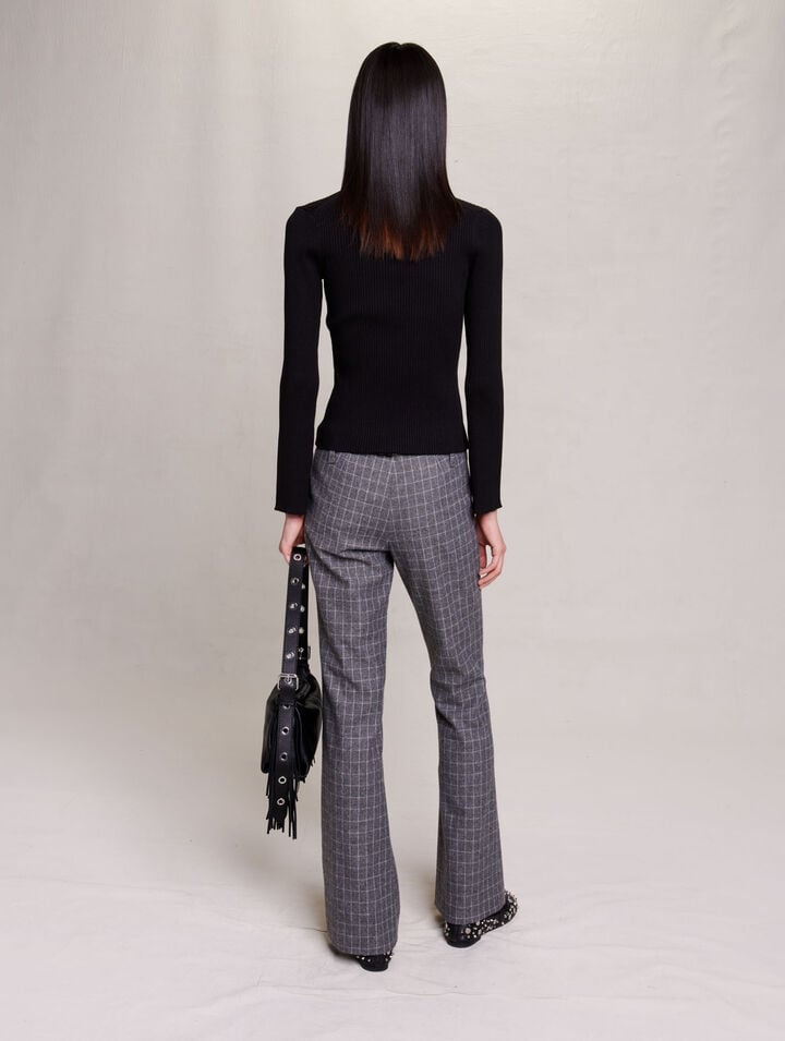 Knit polo jumper