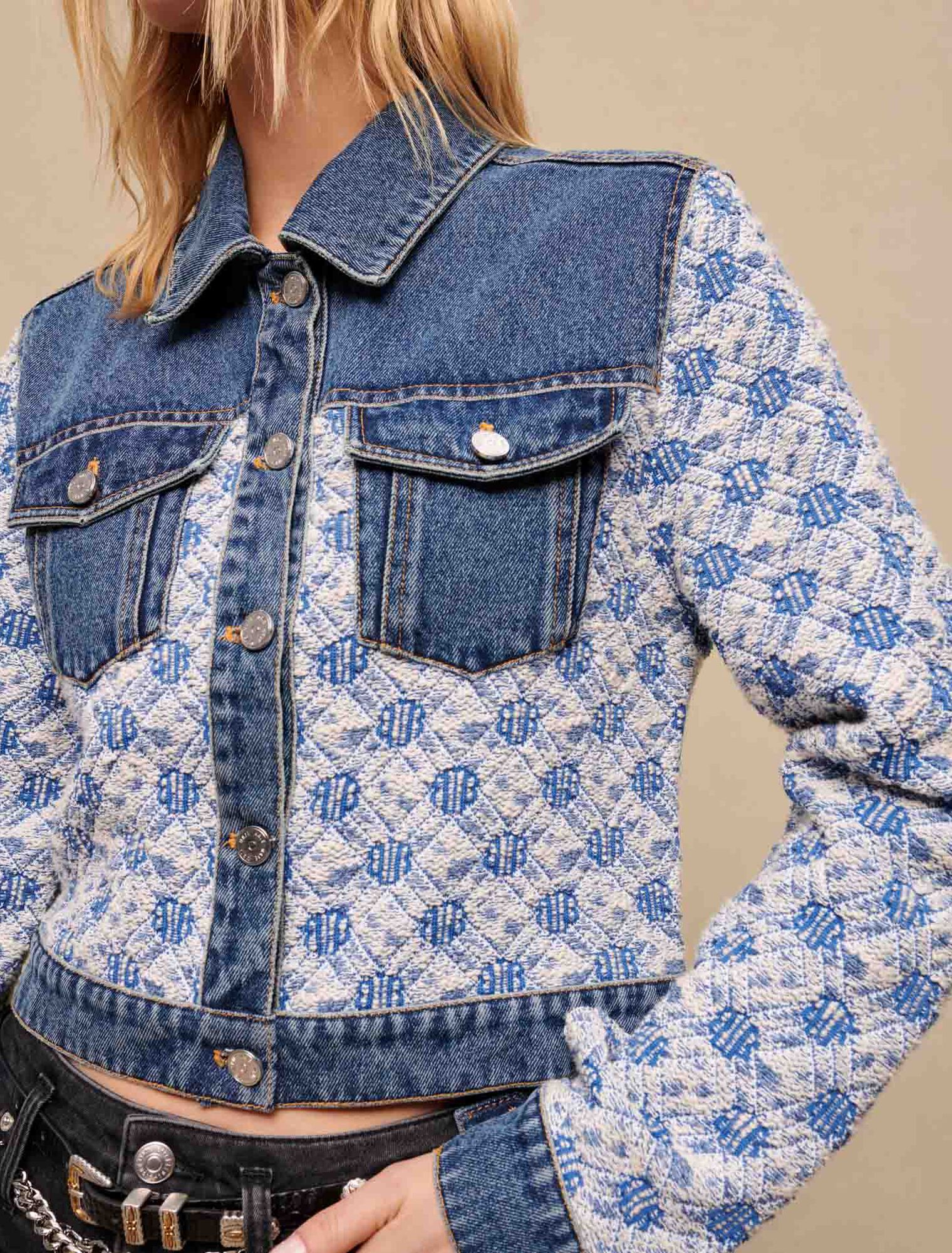 Cropped denim jacket