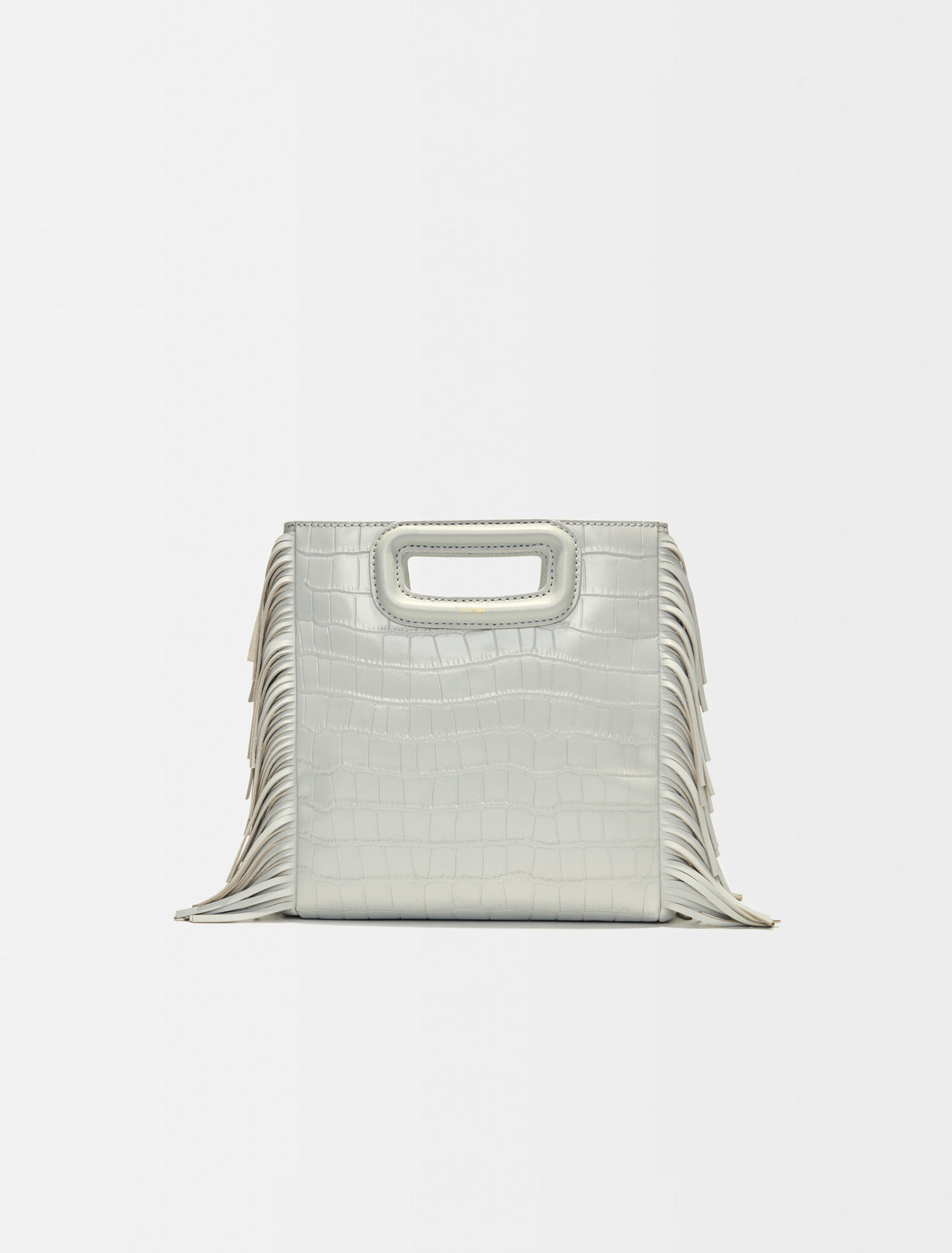 M bag in crocodile-effect leather