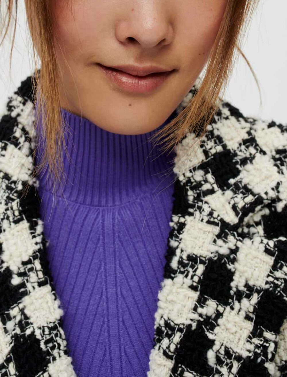 商品画像：A.L.C. Harrison Stand-Collar Houndstooth Jacket | Neiman Marcus 4