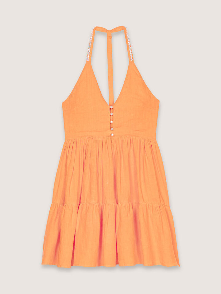 Mini linen dress