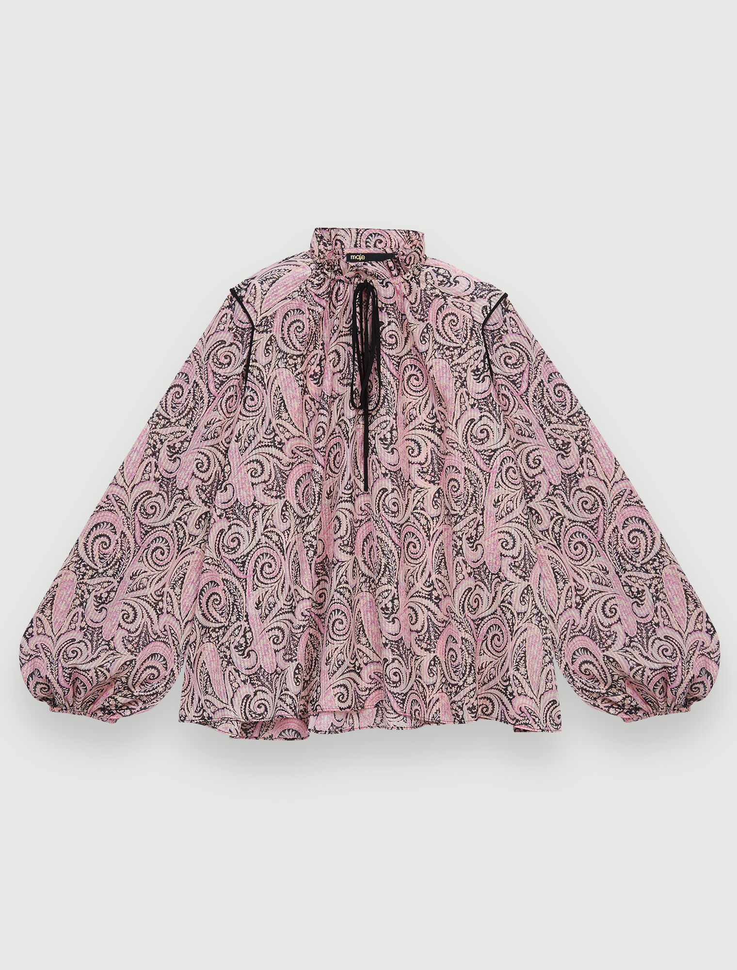 Paisley-print floaty top 