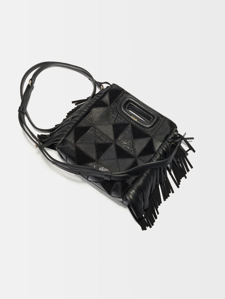Leather patchwork Mini M bag