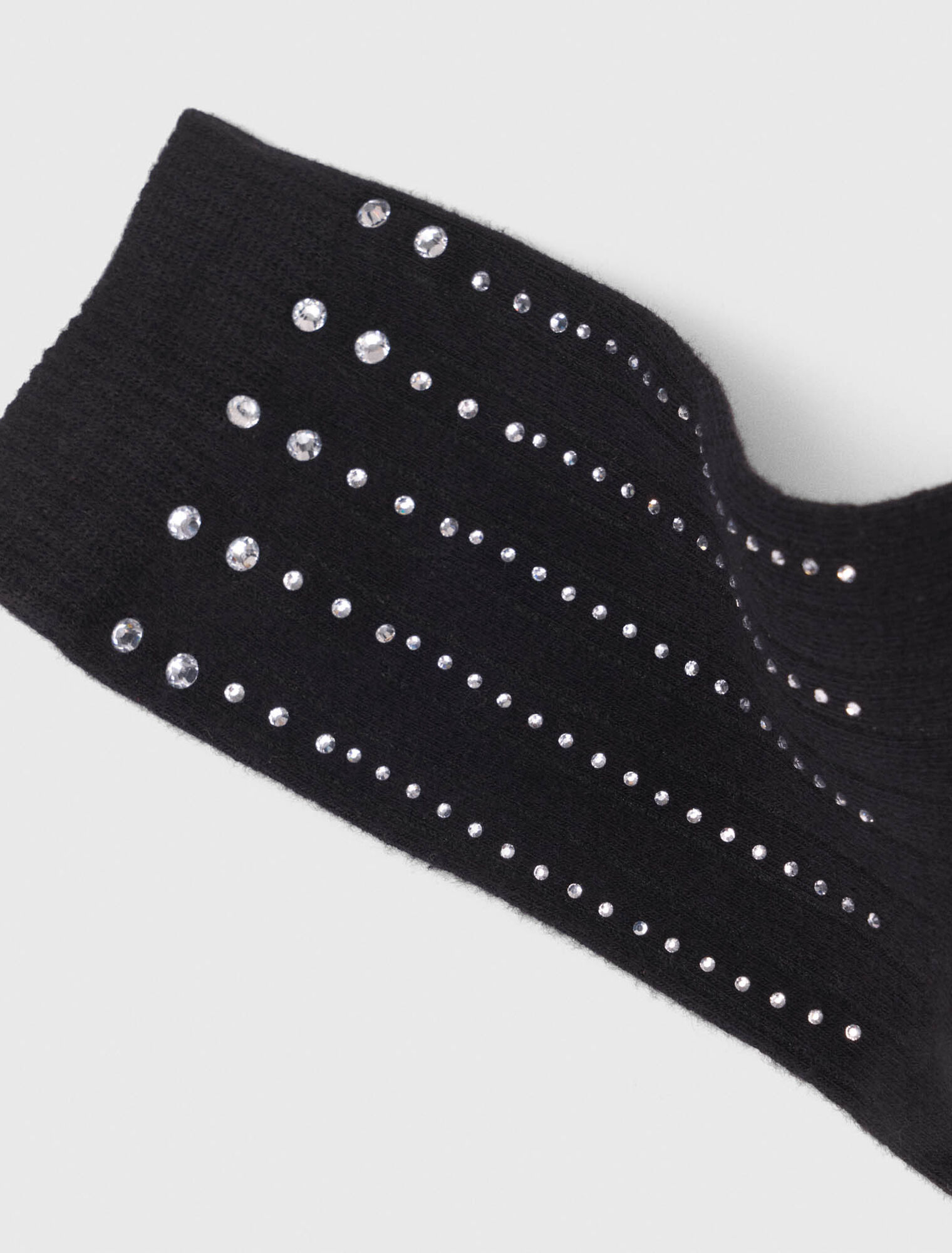 Rhinestone cotton socks