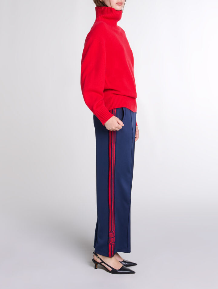 High-neck cashmere jumper