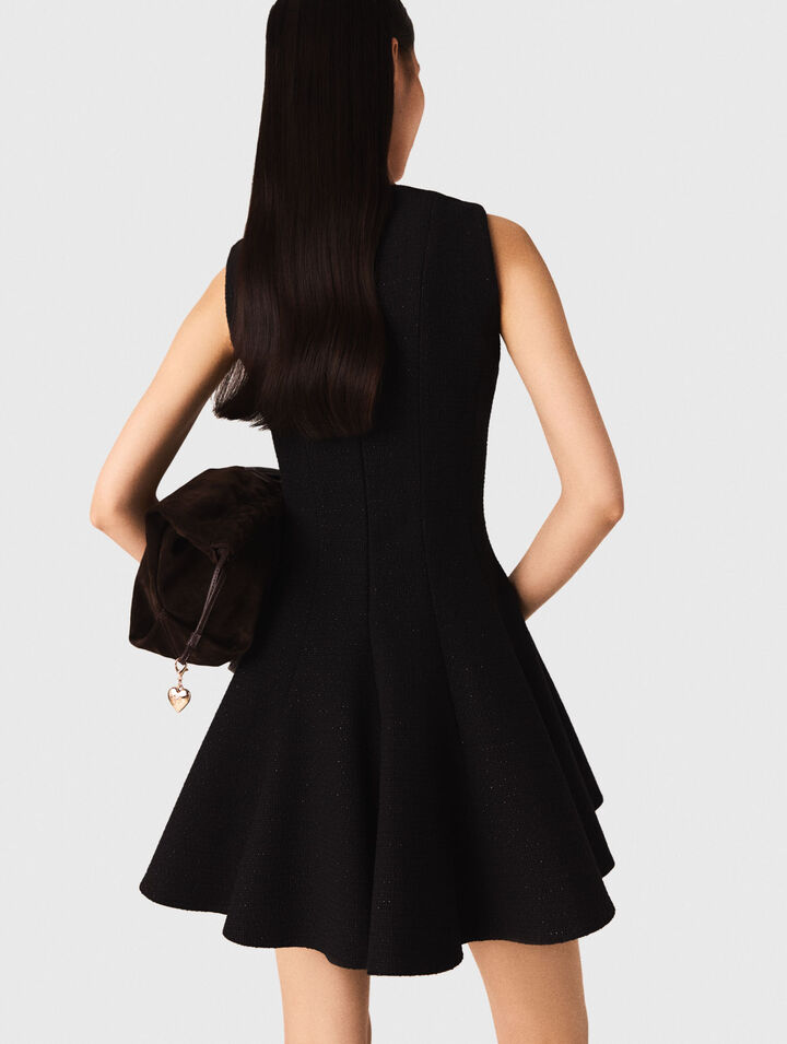 Mini flared tweed dress