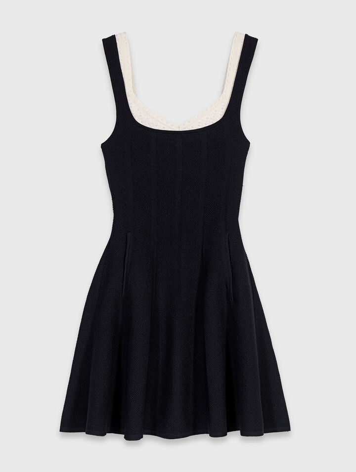 Short 2-in-1 effect dress