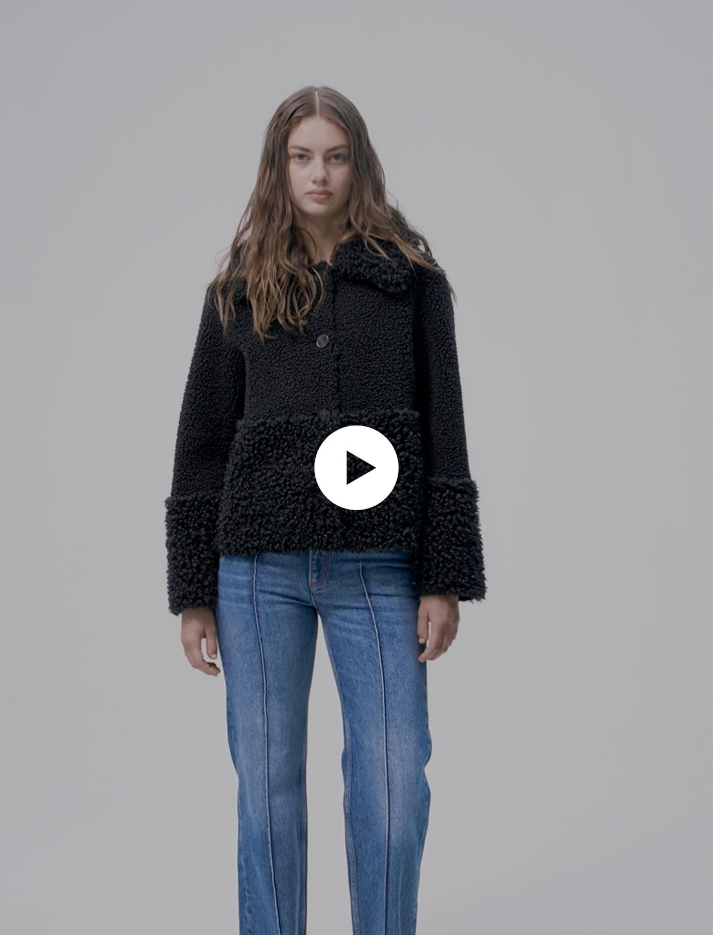 Curly jacket Black / Gray For Women | Maje