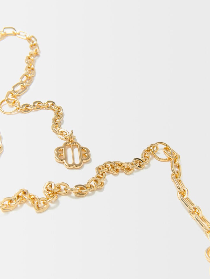 Clover logo chain belt
