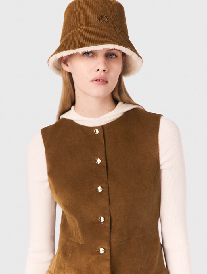 Short corduroy dress