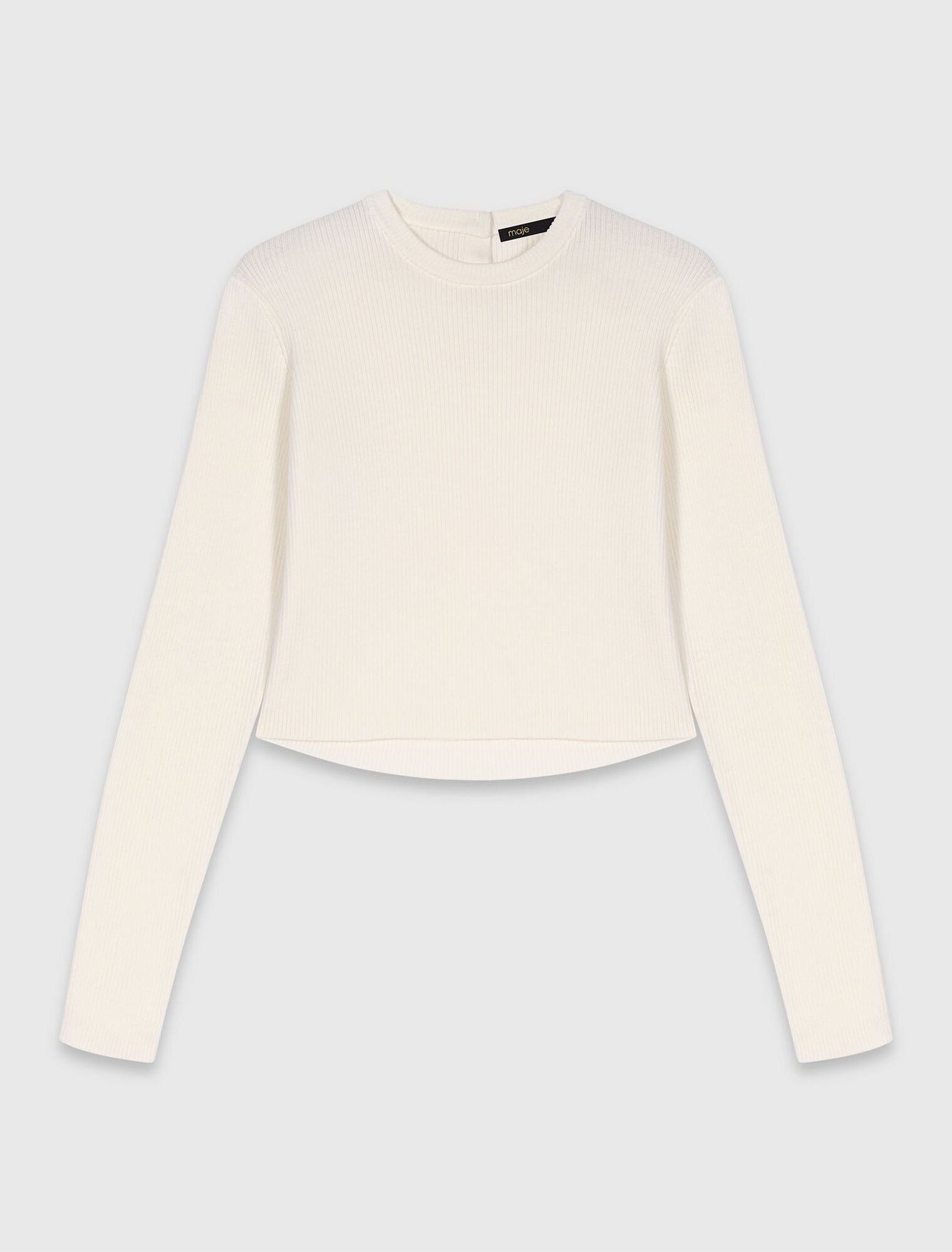 Jewel-button back jumper