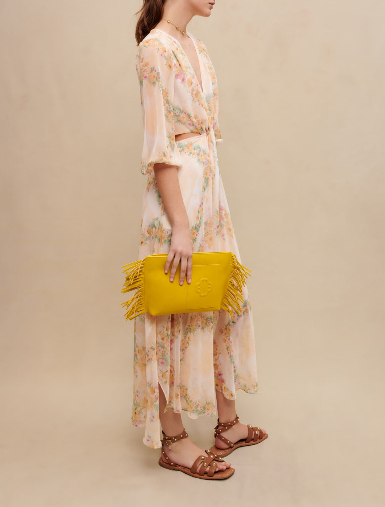 Openwork long dress
