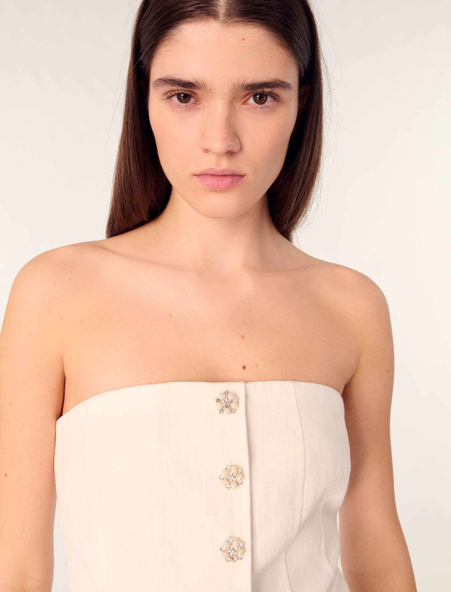 Bustier top White For Women | Maje