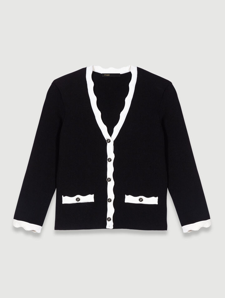 Two-tone cardigan