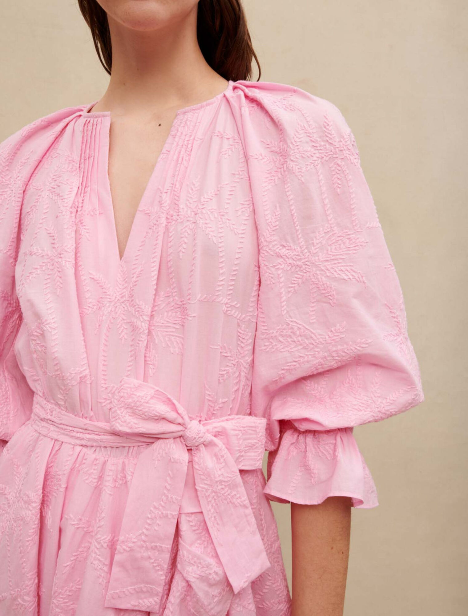 Ruffled mini dress