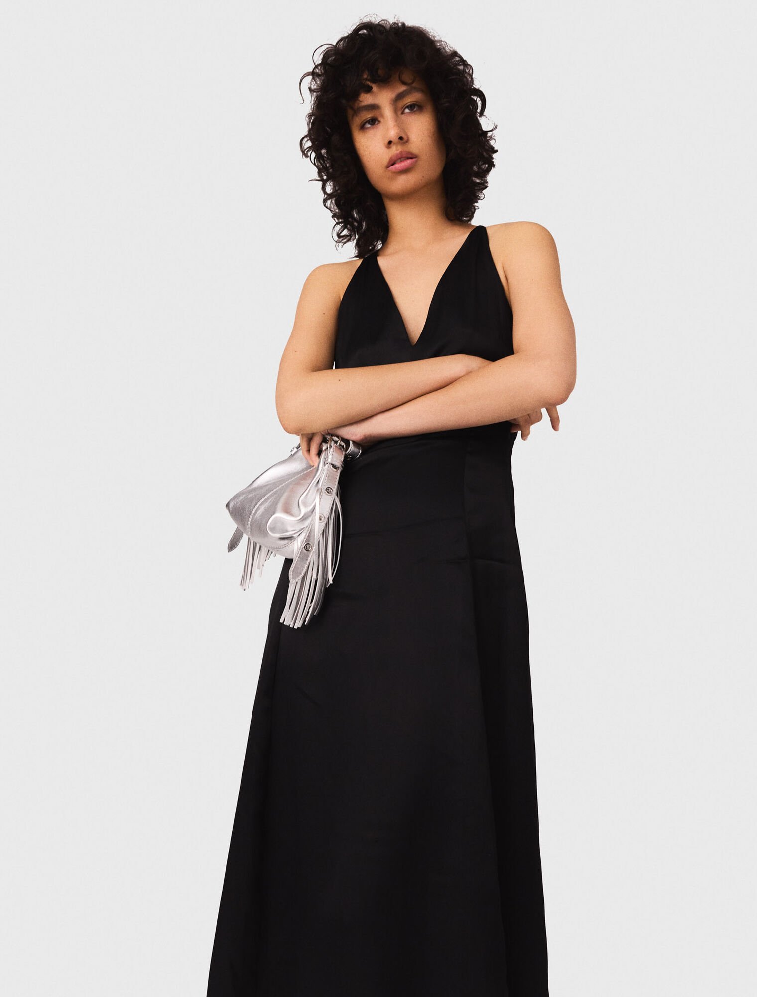 Floaty maxi dress with braided back