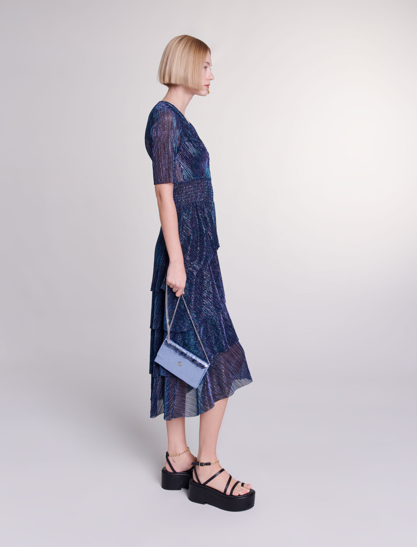 Ruffled maxi dress