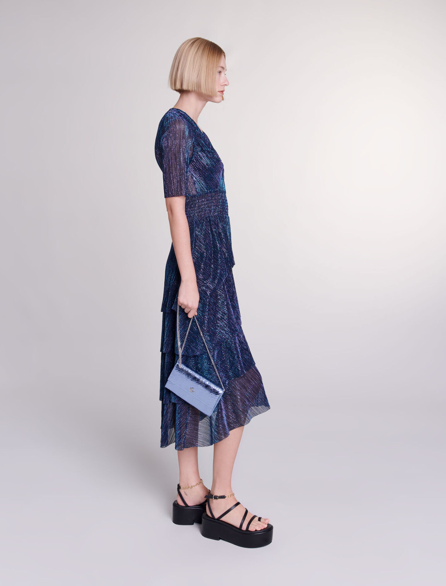 Ruffled maxi dress