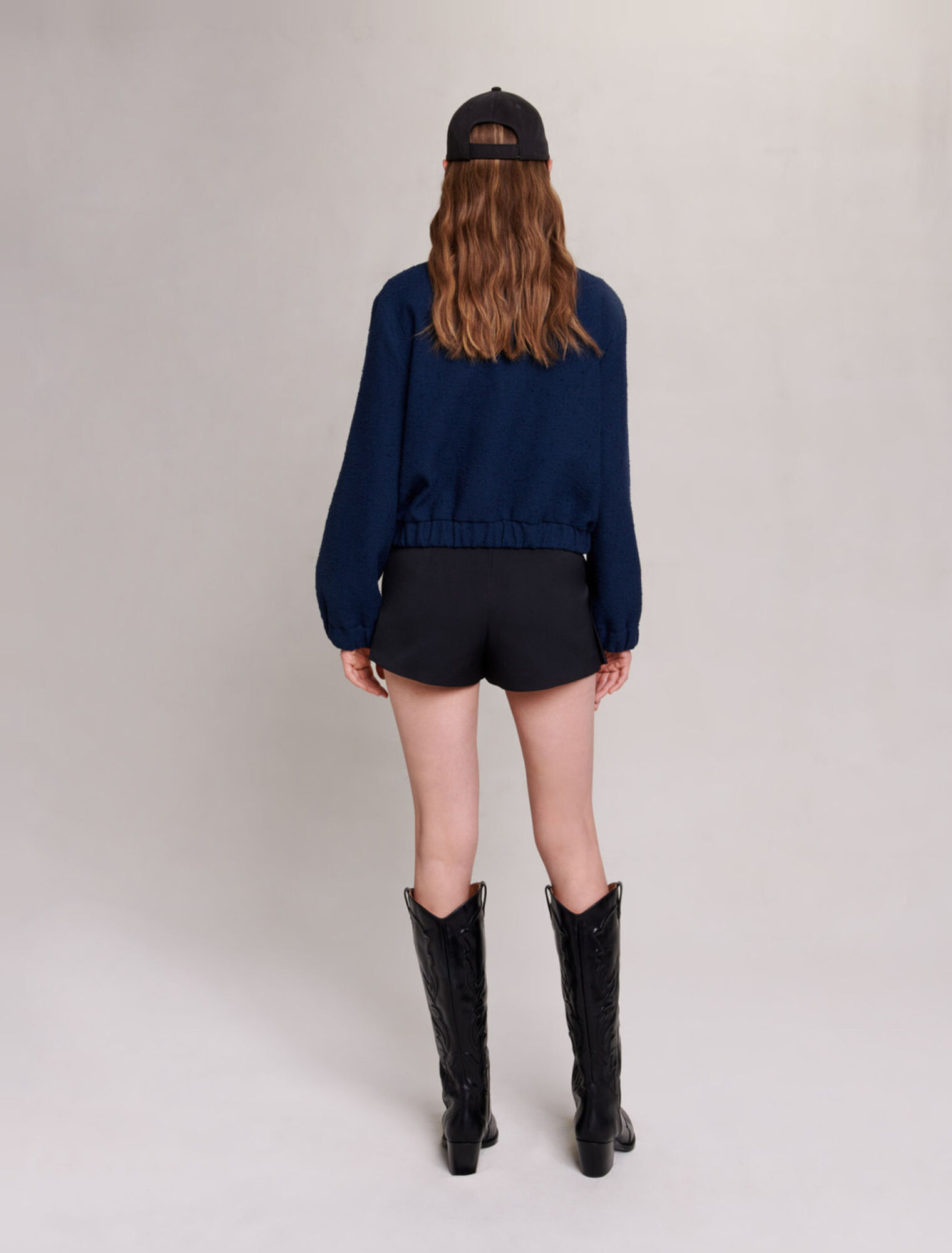 Short bomber jacket