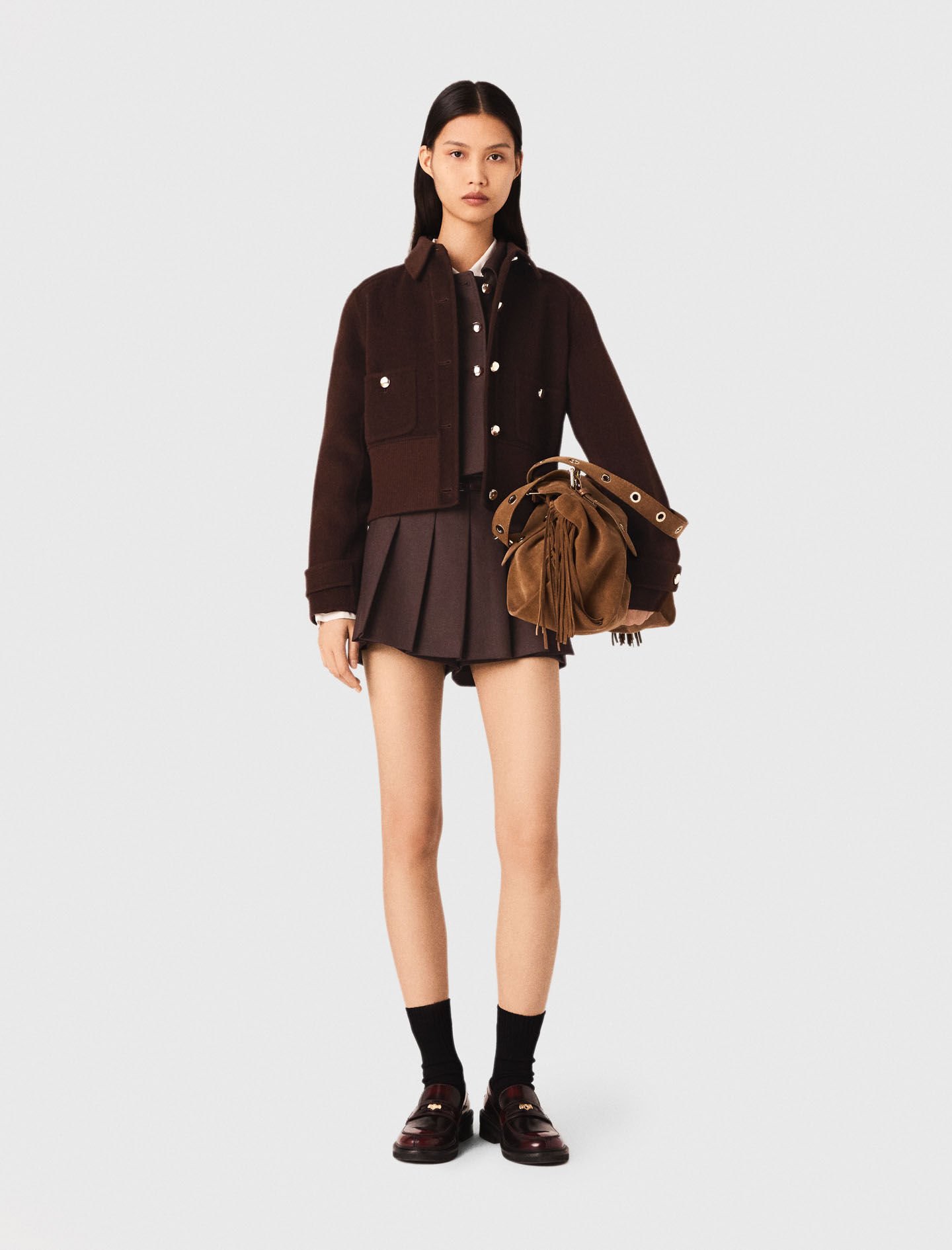 majeジャケット Maje Leather Jacket | Saks Fifth Avenue