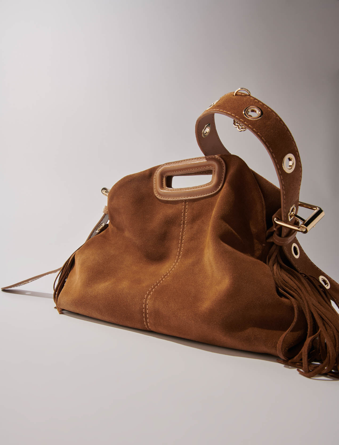 売上実績NO.1 Suede Maje | Women For Brown bag M Miss スキー