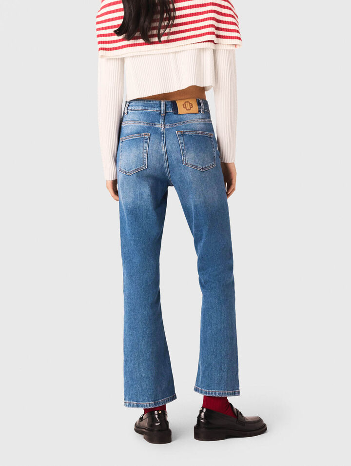 Straight-cut jeans