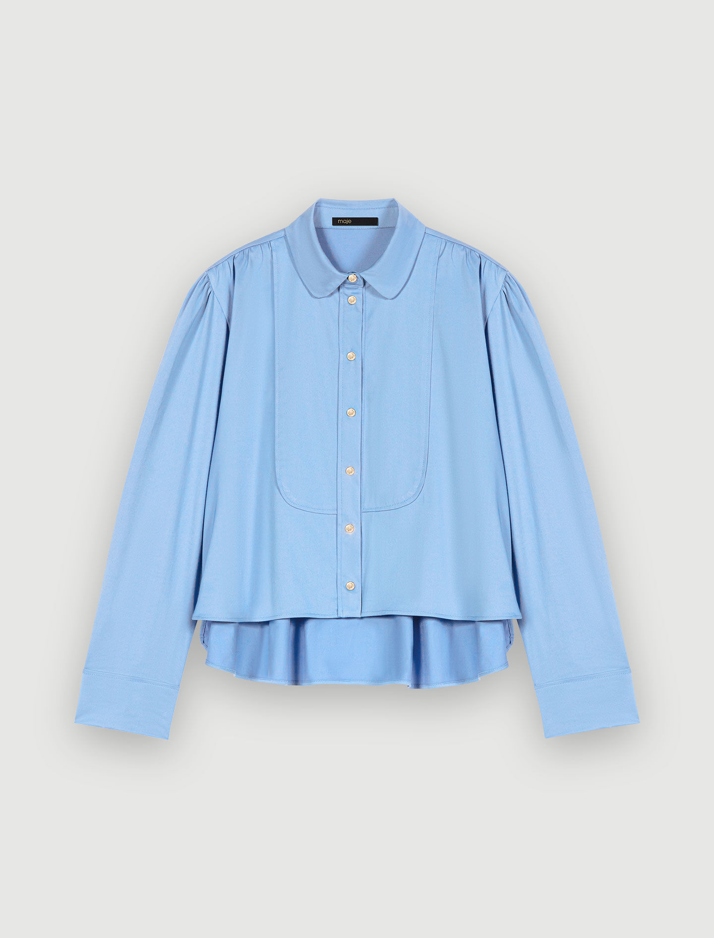 Cropped blue shirt Cropped blue shirt