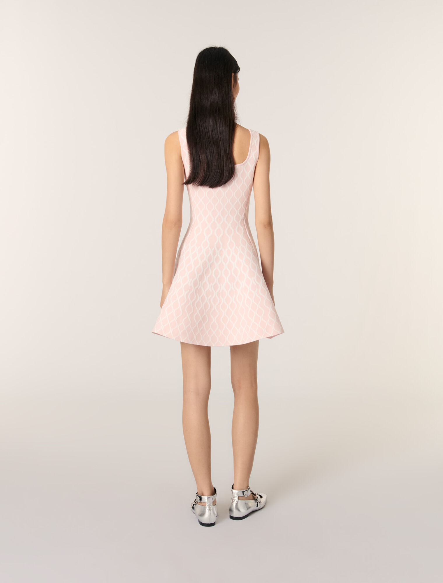 Mini jacquard knit dress