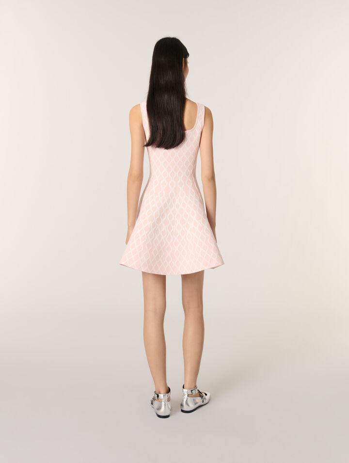 Mini jacquard knit dress