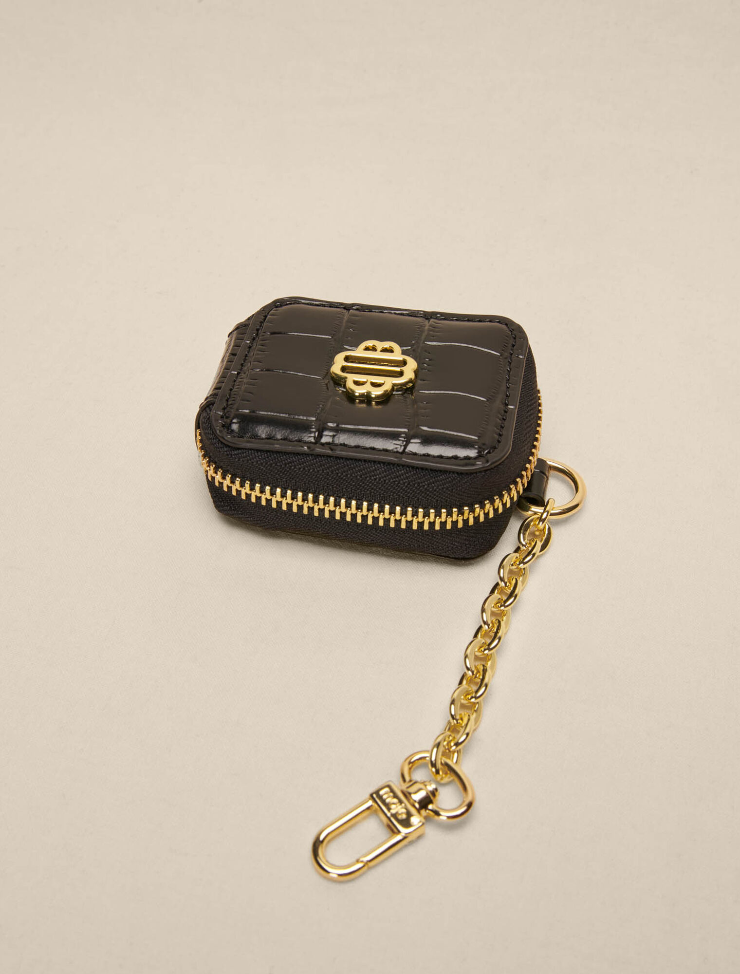 Embossed leather purse