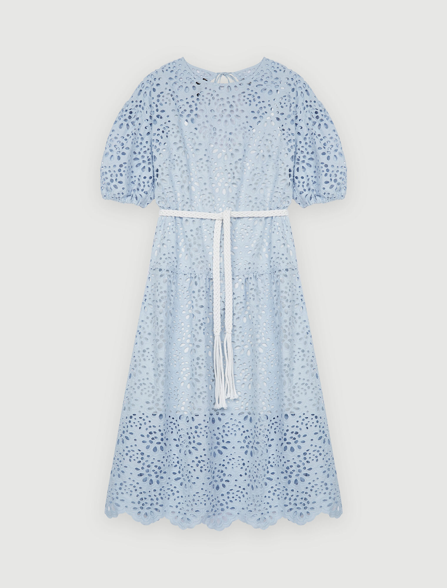 Bare-back guipure dress