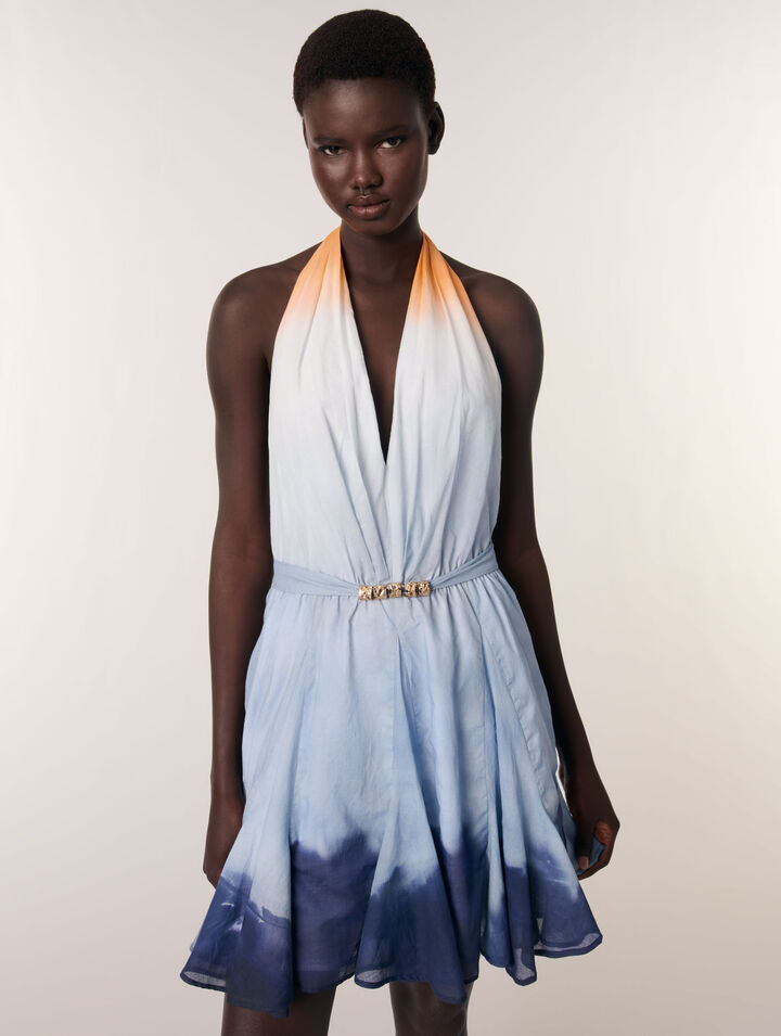 Mini tie-dye dress