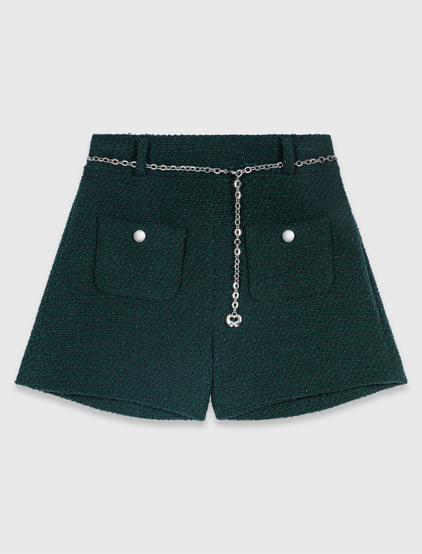 Tweed shorts Green For Women | Maje